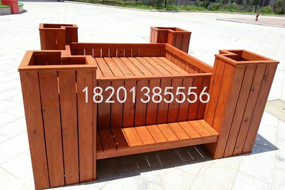 防腐木树池-坐凳5